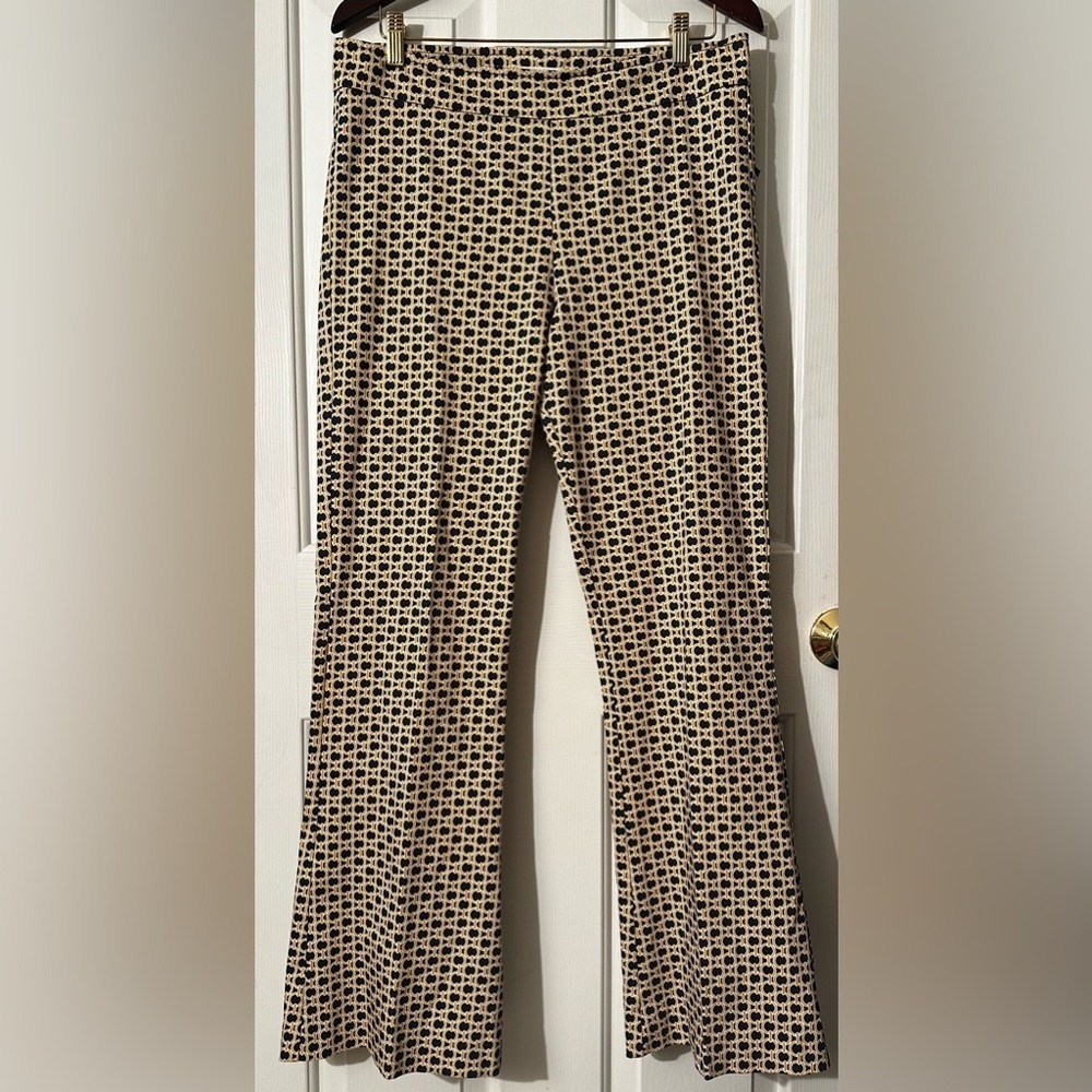AVENUE MONTAIGNE 8 Preppy Leo Bellini Stretch Pull On Flared Bootleg Pant Spring